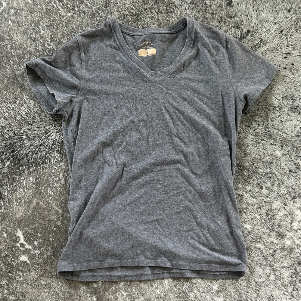Charcoal V-Neck Women's Tee